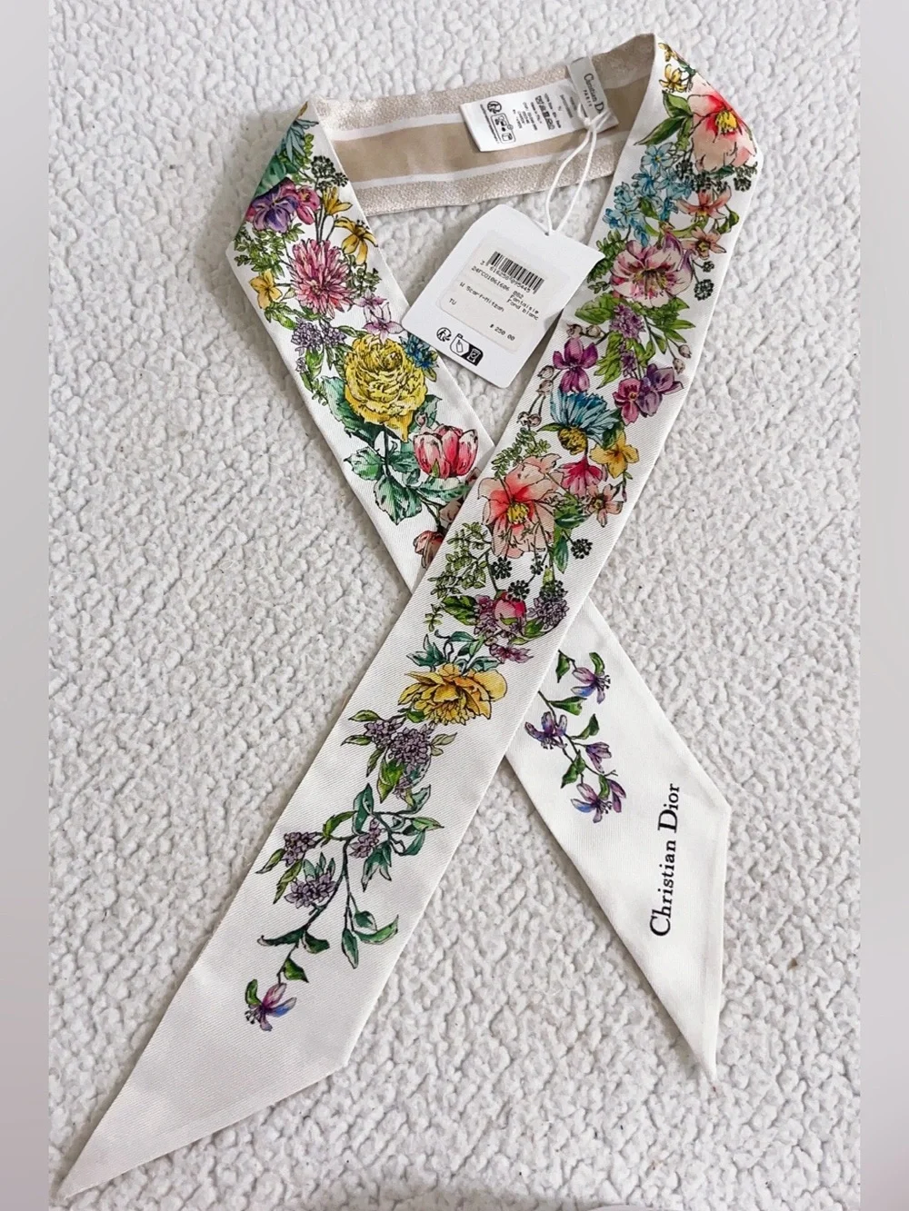 Dior Jardin D’hiver Mitzah Silk Scarf
